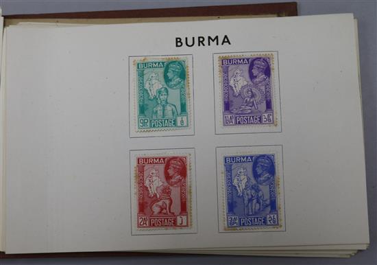 The Victory stamp album of George V, mounted mint commonwealth issues and 4 other albums